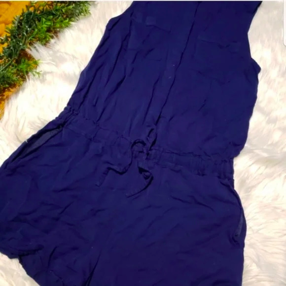 ❤️A.N.A. A New Approach Blue romper S - Picture 2 of 3